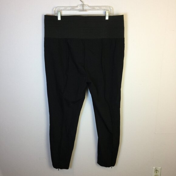Like new! Lafayette 148 New York Pull On Pants Trousers XXL Womens Black Knit - Picture 2 of 16